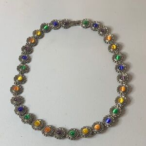Elegant Multicolor Gemstone Necklace